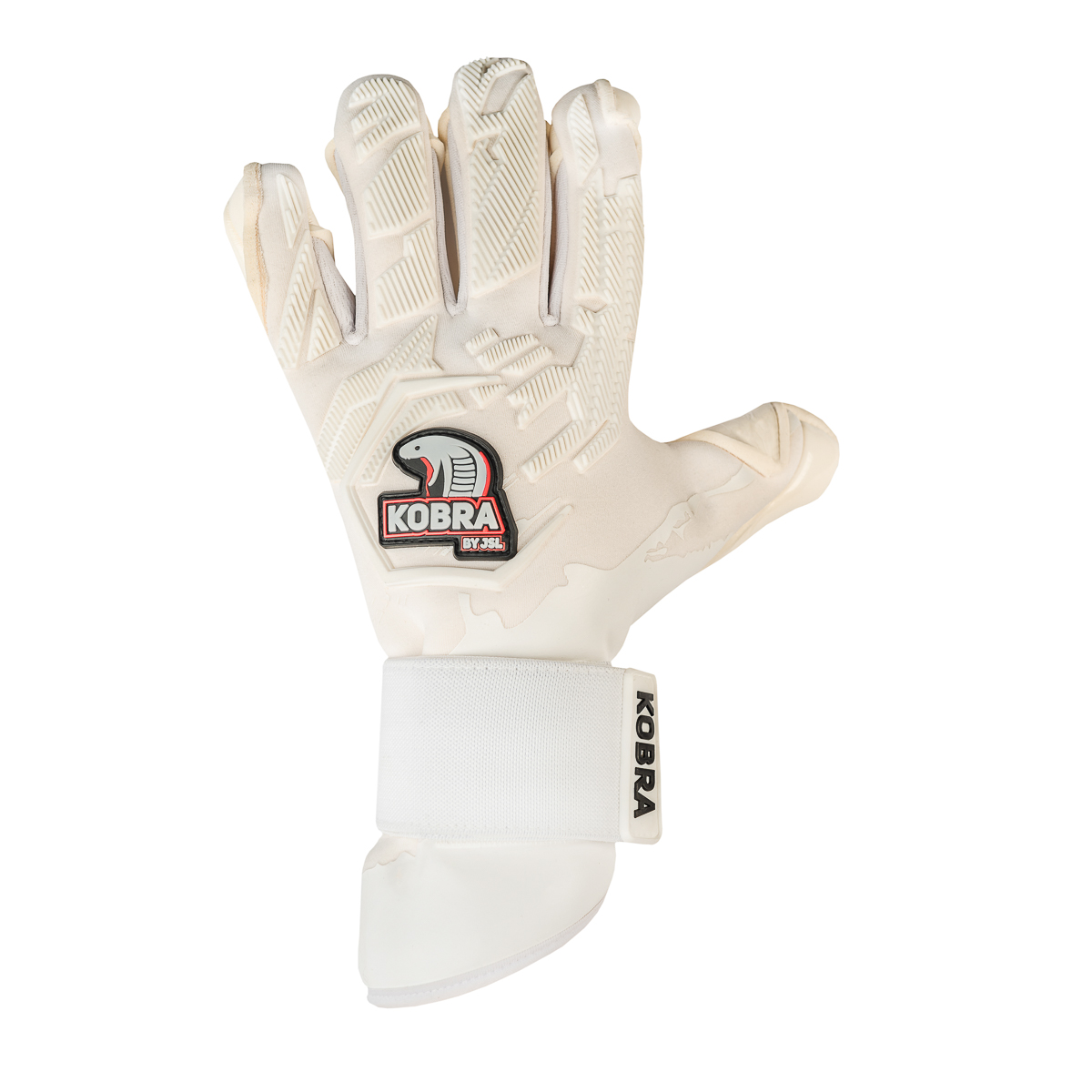 Rękawice bramkarskie Kobra White JSL Keeper zew