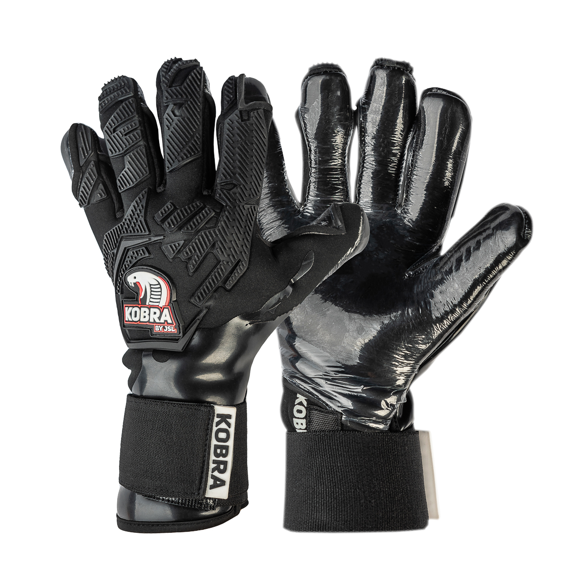 Rękawice bramkarskie Kobra Black JSL Keeper