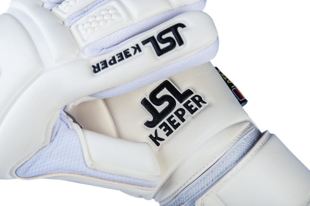 Rękawice bramkarskie White Ghost 2 JSL Keeper (3) Rękawice bramkarskie White Ghost 2 JSL Keeper 3