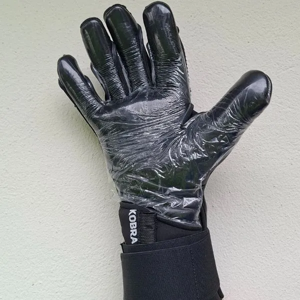 rekawice bramkarskie kobra czarne - jsl keeper 4
