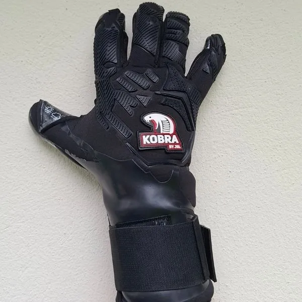 rekawice bramkarskie kobra czarne - jsl keeper 3