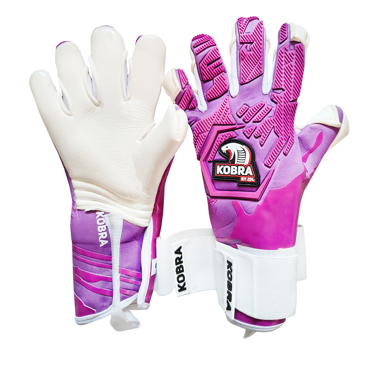 rękawice bramkarskie kobra fioletowe