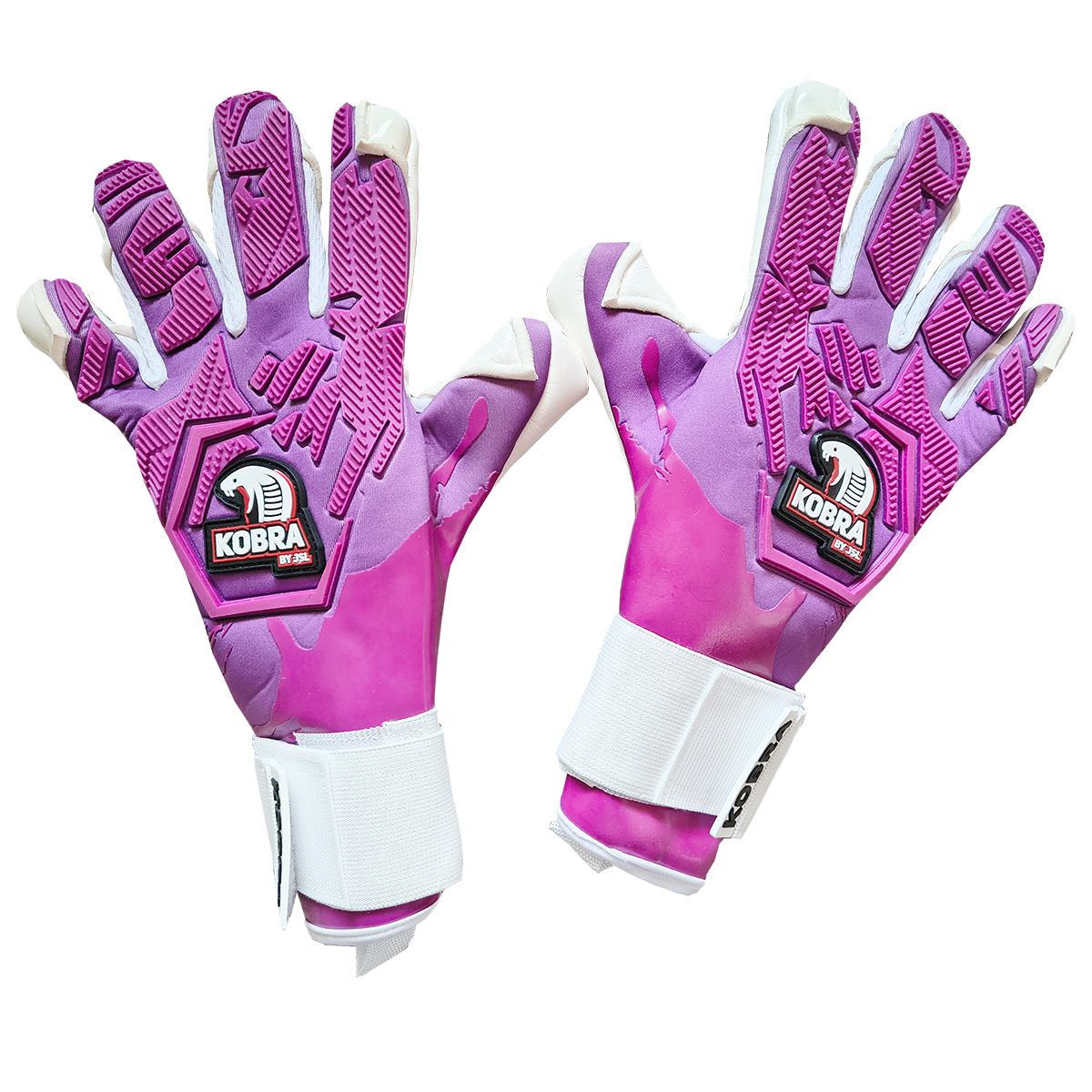 rękawice bramkarskie dla dzieci jsl Kobra purple7